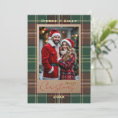 Rustic Autumn Plaid シーズンカード (スタンド正面)