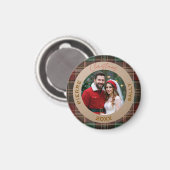 Rustic Autumn Plaid マグネット (正面/裏面)