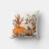 Rustic Autumn Pumpkin Bouquet クッション (正面)