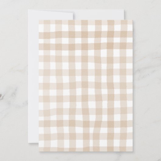 Rustic Autumn Pumpkin Floral Friendsgiving Dinner 招待状 (裏面)