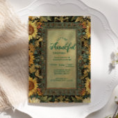 Rustic Autumn Thanksgiving Celebration 招待状