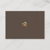 Rustic Autumn Woodland Baby Shower Thank You Card エンクロージャーカード (裏面)