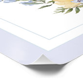 Rustic Baby Animal Baby Shower Bunny Diaper Raffle ポスター (コーナー)