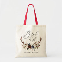 rustic bachelorette bride to be floral antlers