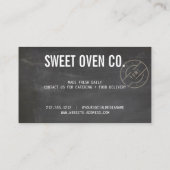 Rustic Bakery Chalkboard 名刺 (裏面)