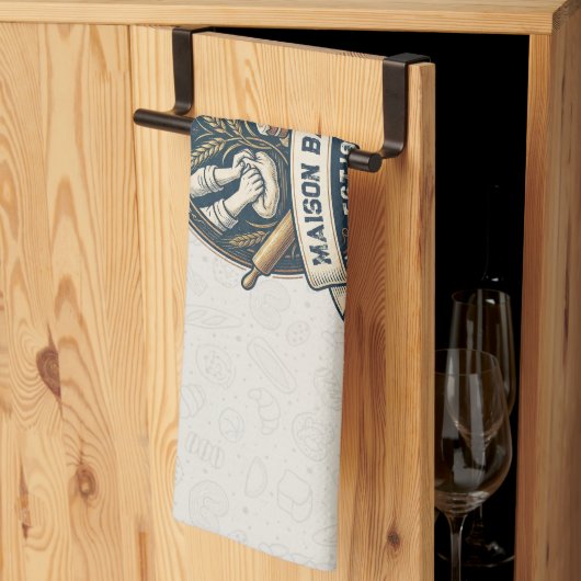 Rustic Bakery Store Pastry Dessert Sweet Cake Shop キッチンタオル (三つ折り)