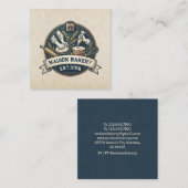 Rustic Bakery Store Pastry Dessert Sweet Cake Shop スクエア名刺 (正面/裏面)