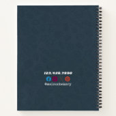 Rustic Bakery Store Pastry Dessert Sweet Cake Shop ノートブック (裏面)