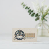 Rustic Bakery Store Pastry Dessert Sweet Cake Shop ロイヤリティカード (スタンド正面)