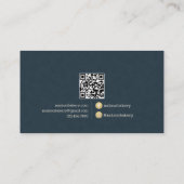 Rustic Bakery Store Pastry Dessert Sweet Cake Shop ロイヤリティカード (裏面)