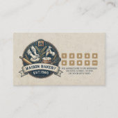 Rustic Bakery Store Pastry Dessert Sweet Cake Shop ロイヤリティカード (正面)