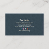 Rustic Bakery Store Pastry Dessert Sweet Cake Shop 名刺 (裏面)