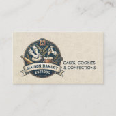 Rustic Bakery Store Pastry Dessert Sweet Cake Shop 名刺 (正面)