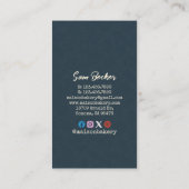 Rustic Bakery Store Pastry Dessert Sweet Cake Shop 名刺 (裏面)