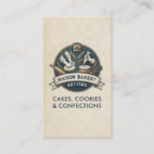 Rustic Bakery Store Pastry Dessert Sweet Cake Shop 名刺 (正面)