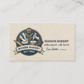 Rustic Bakery Store Pastry Dessert Sweet Cake Shop 名刺 (正面)