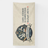 Rustic Bakery Store Pastry Dessert Sweet Cake Shop 横断幕 (縦)