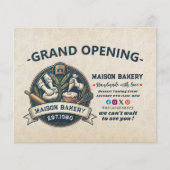 Rustic Bakery Store Pastry Desserts Grand Opening チラシ (正面)