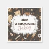 Rustic Baking Business スタンダードカクテルナプキン (正面)