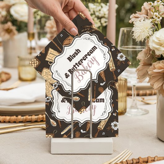 Rustic Baking Business スタンダードカクテルナプキン