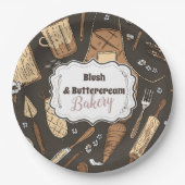 Rustic Baking Business ペーパープレート (正面)