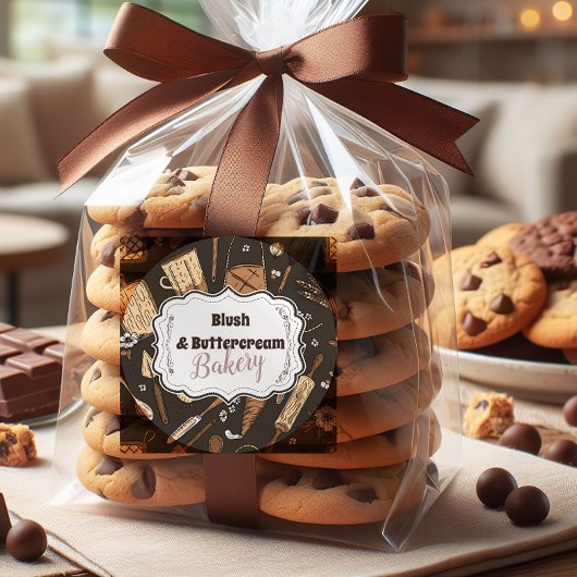 Rustic Baking Business ラウンドシール