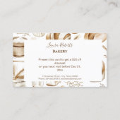 Rustic Baking Business 割引カード (裏面)