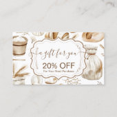 Rustic Baking Business 割引カード (正面)