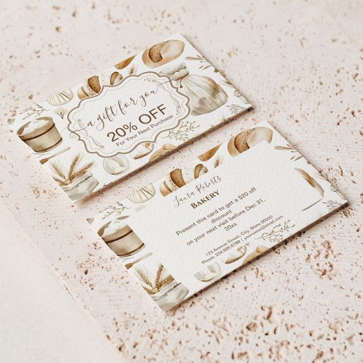 Rustic Baking Business 割引カード