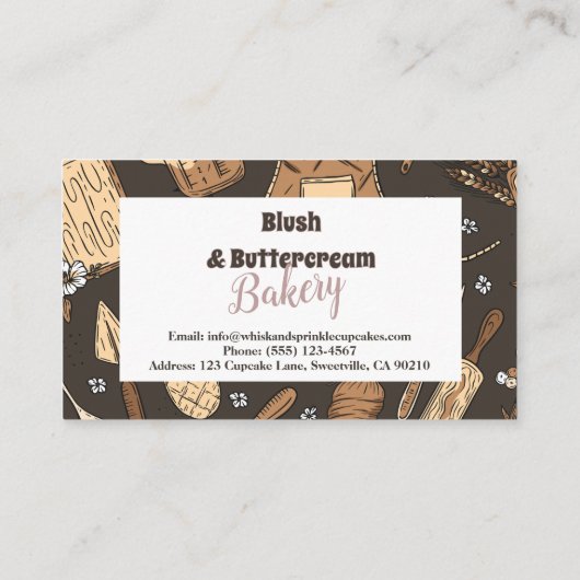 Rustic Baking Business 名刺 (裏面)
