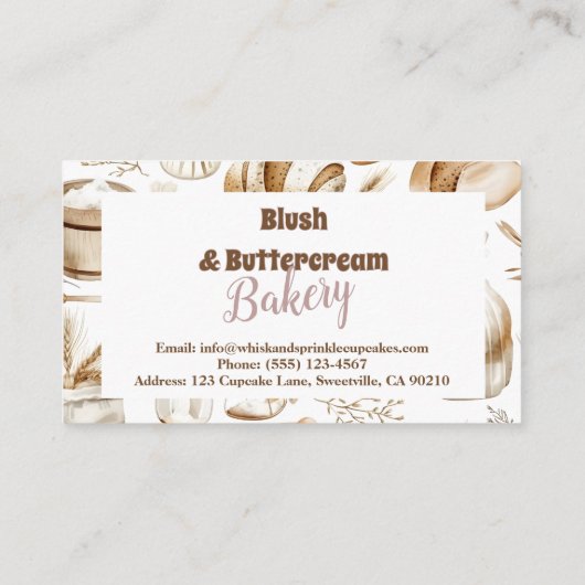 Rustic Baking Business 名刺 (裏面)