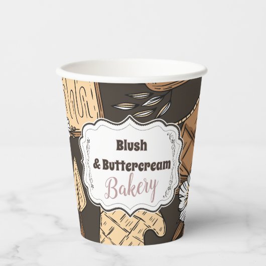 Rustic Baking Business 紙コップ (正面)