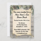 Rustic Barn Bash New Year’s Eve Party 招待状 (正面)
