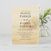 Rustic Barn Farmhouse Watercolor Wedding  招待状 (スタンド正面)