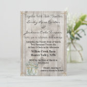 Rustic Barn & Wildflowers Country Wedding  招待状 (スタンド正面)