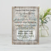 Rustic Barn & Wildflowers Country Wedding  招待状 (スタンド正面)