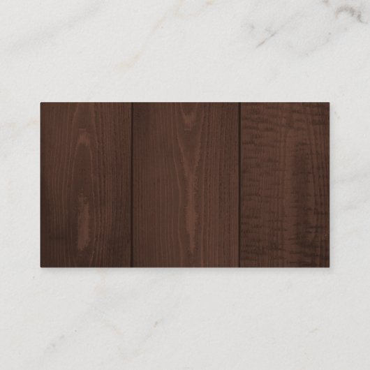 Rustic barn wood string lights wedding QR RSVP エンクロージャーカード (裏面)