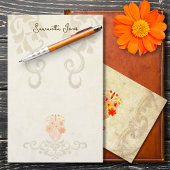 Rustic Baroque Floral Mexican Sacred Heart 便箋