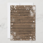 Rustic Bauble Blue Pink Christmas Gender Reveal 招待状 (裏面)