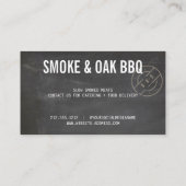 Rustic BBQ Smokehouse  名刺 (裏面)