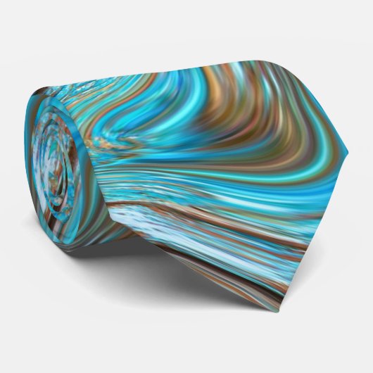 rustic beach Turquoise Woodgrain Teal Barn Wood ネクタイ (ロール)