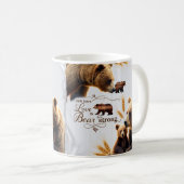 Rustic Bear Family Love is Strong Classic Mug コーヒーマグカップ (正面右)