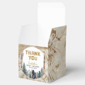 Rustic Bear Woodland Adventure Baby Shower Favor B フェイバーボックス (オープン)