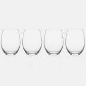 Rustic Beige Acrylic Floral Bouquet Bridesmaid ステムなしワイングラス (左)