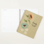 Rustic Beige Sunflower Daily Clarity Planner プランナー手帳 (ディスプレー)