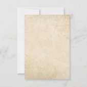 Rustic Beige Western Sweet Sixteen Thank You サンキューカード (裏面)