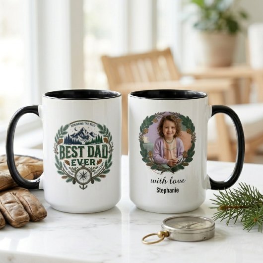 Rustic Best Dad Ever – Outdoorsy Father’s Day Gift マグカップ