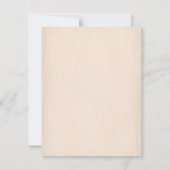 Rustic Birch Bark Carved Heart Save the Date 案内状 (裏面)