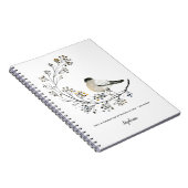 Rustic Bird Berries Twigs Inspiration Journal ノートブック (右側)