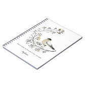 Rustic Bird Berries Twigs Inspiration Journal ノートブック (左側)